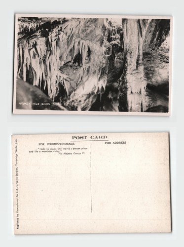 Vintage postcard wookey hole - postcard,