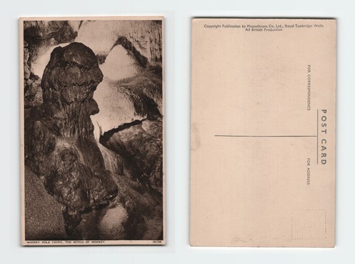 Vintage postcard wookey hole - vintage,