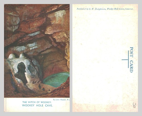 Vintage postcard wookey hole - vintage,