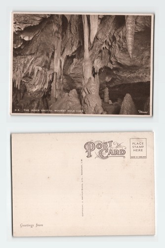 Vintage postcard wookey hole - postcard,
