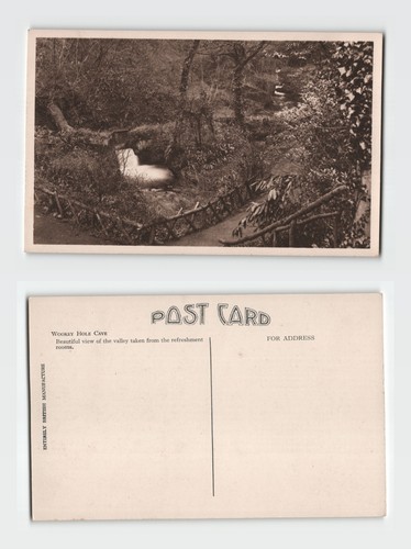 Vintage postcard wookey hole - vintage,