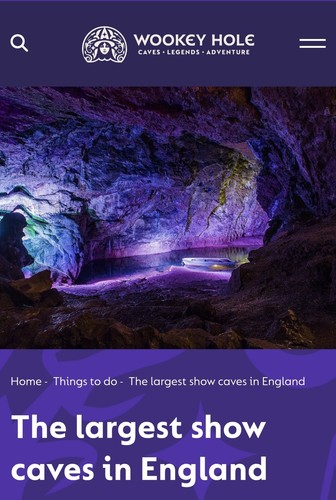 Wookey hole caves 1 adult - hole, 2x