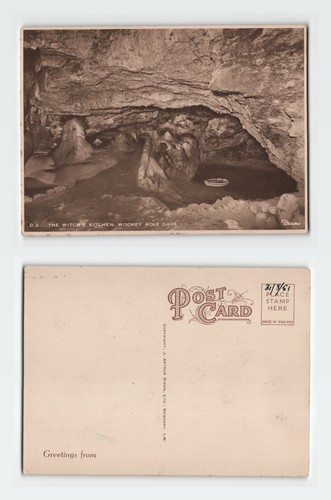Vintage postcard wookey hole - postcard,
