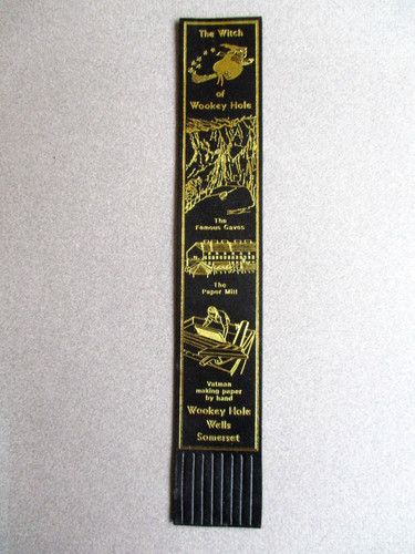 Leather bookmark wookey - bookmark, hole