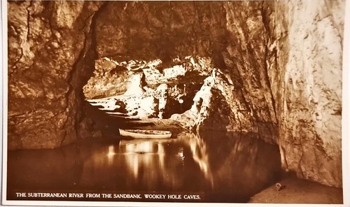 Postcard wookey hole caves - postcard,
